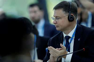 Image for EU's Dombrovskis says he held 'cordial and candid' meeting with Scott Bessent