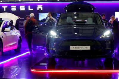 Image for Tesla's UK car sales halve in October, New Automotive data shows