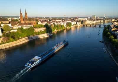 Image for Water levels on Rhine river in Germany rising after rain, may normalise this week