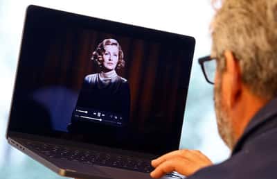 Image for Swedish ball-bearing ad revives Greta Garbo with US, Chinese AI