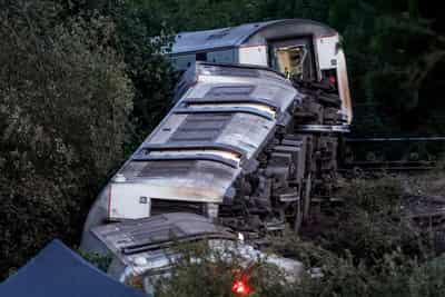 Image for Track irregularity seen at site of UK train derailment, say rail accident investigators