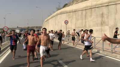 Image for Spain, Morocco halt deadly rush on Spanish enclave after 49,000 cross in a day