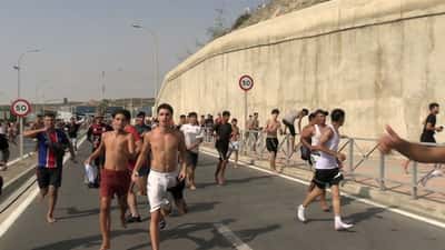 Image for Spain, Morocco halt deadly rush on Spanish enclave after 49,000 cross in a day