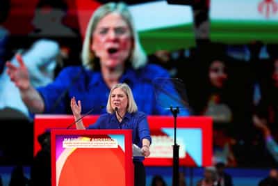 Image for Swedish opposition holds big lead ahead of September vote, poll shows