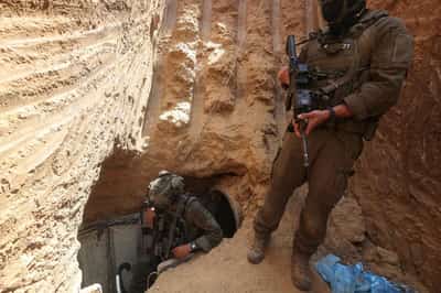 Image for Israel reveals tunnel under Gaza hospital, says body of Sinwar's brother found there