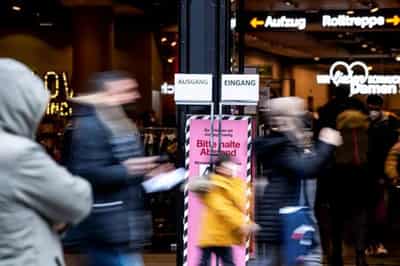 Image for Euro zone April inflation revised down to 7.4%; still a record high
