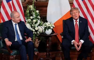 Image for Trump says he would 'love' to see a united Ireland