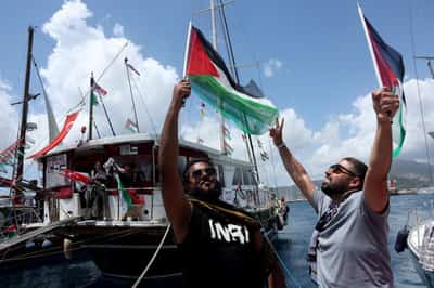 Image for Gaza aid flotilla sets sail again after Israeli interceptions