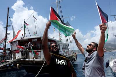 Image for Gaza aid flotilla sets sail again after Israeli interceptions