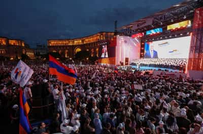 Image for Armenia arrests six candidates for pro-Russian opposition day before vote