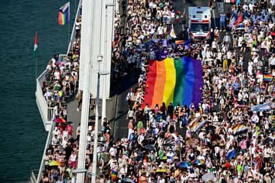 Image for Thousands of Hungarians join first Budapest Pride march since Orban's defeat