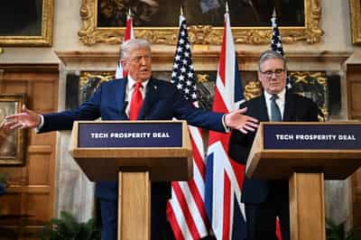 Image for Trump says he disagrees with UK on recognising Palestinian state