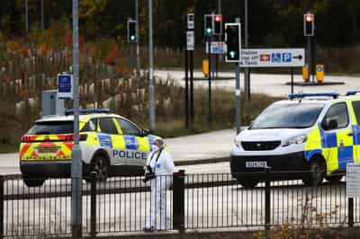Image for UK police says two British men arrested after train attack