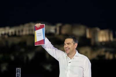 Image for Greece's leftist firebrand Tsipras makes comeback with new political party