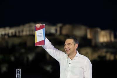 Image for Greece's leftist firebrand Tsipras makes comeback with new political party