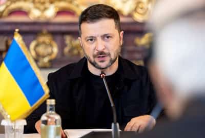 Image for Ukrainians' trust in Zelenskiy dips after wartime protests, pollster finds