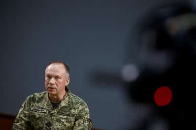 Image for Ukraine fighting 10,000 Russian troops in Kursk region, Ukrainian commander says