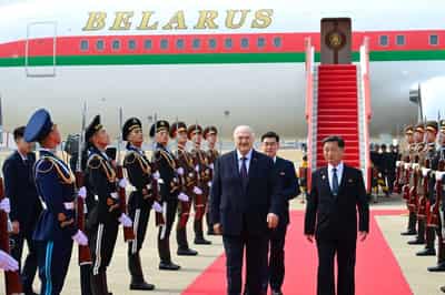 Image for Putin allies Lukashenko and Kim meet in North Korea