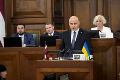 Image for Latvia's Kulbergs eyes election win as Russia divides society