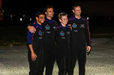 Image for Astronauts from India, Poland, Hungary depart space station for return flight