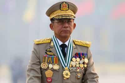 Image for Myanmar junta chief Min Aung Hlaing elected president by pro-military parliament