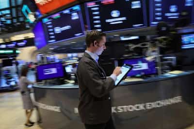 Image for Wall Street gains, dollar climbs on solid data, debt ceiling progress