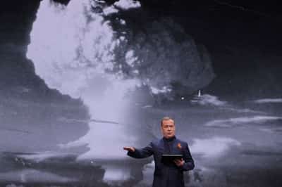 Image for Russia's Medvedev says nobody can guarantee Kyiv's safety if Ukraine attacks Moscow on May 9