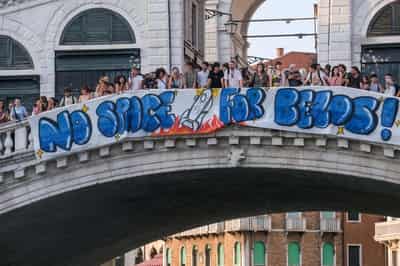 Image for Venice divided ahead of billionaire Bezos' 'wedding of the century'