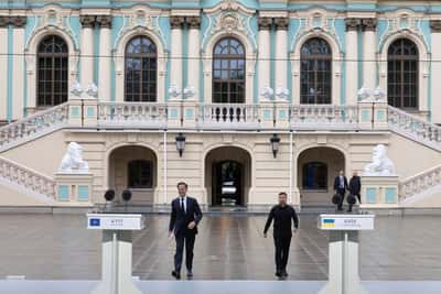 Image for Zelenskiy says strikes on Russia let Ukraine negotiate as equals