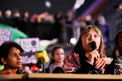 Image for Greta Thunberg alleges torture in Israeli detention after Gaza flotilla arrest