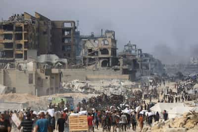 Image for Israel in talks to resettle Gaza Palestinians in South Sudan, sources say