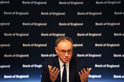 Image for Bank of England governor speaks after holding rates, spelling out inflation risks