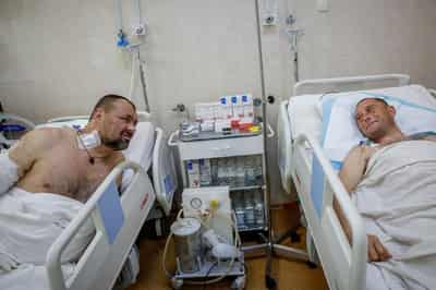 Image for Amid diplomatic flurry, Ukrainian hospital treating war-wounded yearns for peace