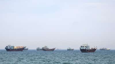 Image for Tankers exit Hormuz as Trump, Vance talk up Iran deal prospects