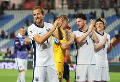 Image for Soccer-England thrash Serbia 5-0 to close in on World Cup spot