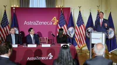 Image for AstraZeneca breaks ground at $4.5 billion Virginia plant as drugmakers court Trump