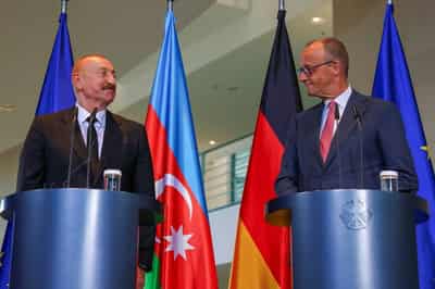 Image for Azerbaijan president says German-Russian talks were held in Baku