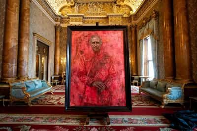 Image for King Charles unveils his first portrait since coronation