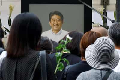 Image for Japan bids sombre farewell to slain Shinzo Abe, its longest-serving premier