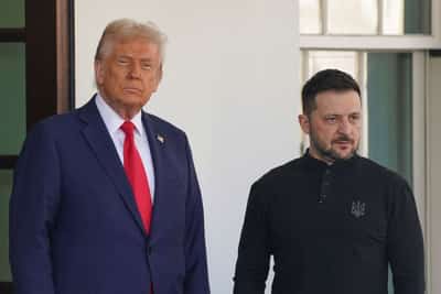 Image for Zelenskiy says he and Trump are considering a drone 'mega-deal'