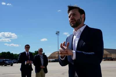 Image for US VP Vance arrives in Switzerland for peace talks with Iran