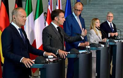 Image for European leaders pledge unity after recent tensions ahead of NATO summit