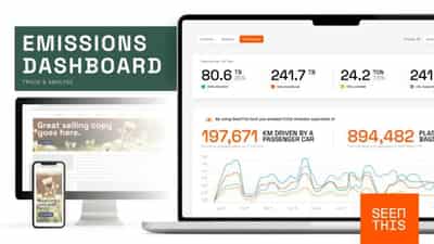 Image for SeenThis launches Emissions Dashboard to enable advertisers to analyse data reduction and emission savings on campaigns