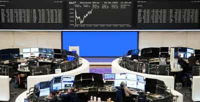 Image for European stocks pressured by rising bond yields, weak economic data