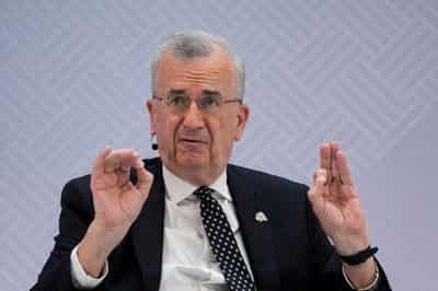 Image for Bank of France's Villeroy sees inflation returning to 2% in 2027, 2028