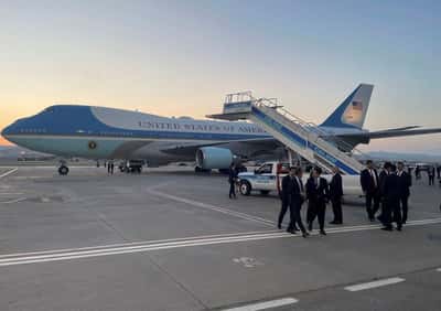 Image for Credible missile threat led to secret aircraft switch for Trump, source says
