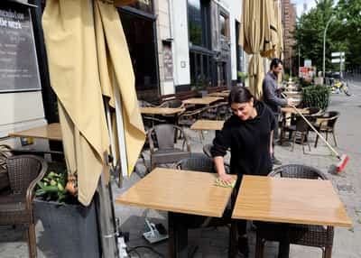 Image for German services activity shrinks again in May as energy costs weigh, PMI shows
