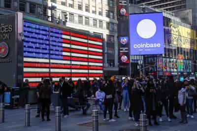 Image for Coinbase jumps 11% day after Nasdaq debut