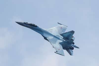 Image for Ukraine says it shot down Russian Su-35 fighter jet