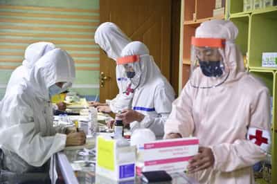 Image for N.Korea boosts production of drugs, medical supplies to battle COVID